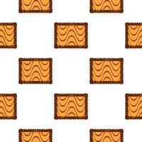 Pattern homemade cookie different taste in pastry biscuit vector