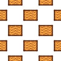 Pattern homemade cookie different taste in pastry biscuit vector