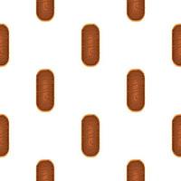 Pattern homemade cookie different taste in pastry biscuit vector