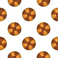 Pattern homemade cookie different taste in pastry biscuit vector