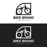 bicicleta logo, vehículo vector, bicicleta silueta icono, sencillo diseño inspiración vector