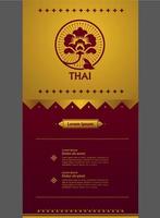 Thai Arts element for Thai graphic design vector illustration.