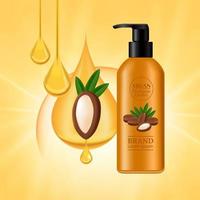 Argan extract for hair product vector illustration vector