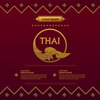 Thai Arts element for Thai graphic design vector illustration.