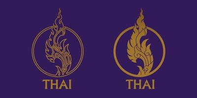 Thai Arts element for Thai graphic design vector illustration.