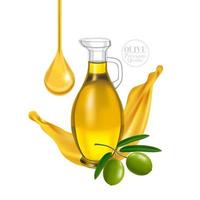 aceituna belleza y cosmético elegante ilustración. vector