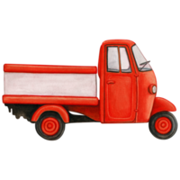 Watercolor three wheeler profile png