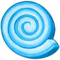 watercolor hand drawn swirly candy png