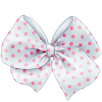 watercolor hand drawn cute silk bow png