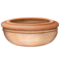 acuarela mano dibujado tradicional jardinería Mediterráneo terracota maceta png