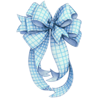 Watercolor decorative burlap bow png