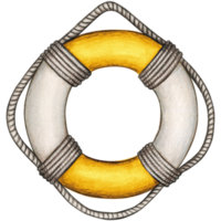 waterclor nautical life buoy png