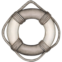 waterclor nautical life buoy png