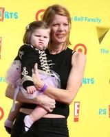 LOS ANGELES  NOV 7  Michelle Stafford daughter Natalia Stafford arrives at the PS Arts Express Yourself Event at Barker Hanger on November 7 2010 in Santa Monica CA photo