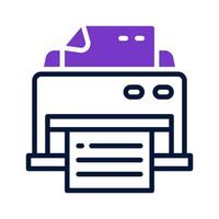 printer icon for your website, mobile, presentation, and logo design. vector