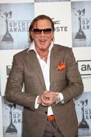 Mickey Rourke  arriving  at the  Film Indpendents  24th Annual Spirit Awards on the beach in Santa Monica CA  onFebruary 21 20092009 photo