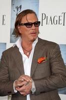 Mickey Rourke  arriving  at the  Film Indpendents  24th Annual Spirit Awards on the beach in Santa Monica CA  onFebruary 21 20092009 photo
