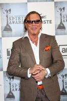 Mickey Rourke  arriving  at the  Film Indpendents  24th Annual Spirit Awards on the beach in Santa Monica CA  onFebruary 21 20092009 photo