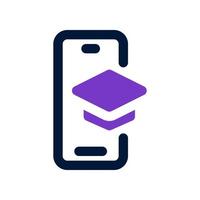 mobile learning icon for your website, mobile, presentation, and logo design. vector