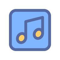 música Nota icono para tu sitio web diseño, logo, aplicación, ui vector