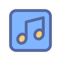 music note icon for your website design, logo, app, UI. vector