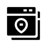 location icon for your website, mobile, presentation, and logo design. vector