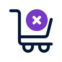 remove cart icon for your website, mobile, presentation, and logo design. vector