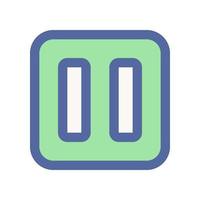 pause icon for your website design, logo, app, UI. vector