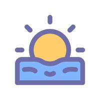 amanecer icono para tu sitio web diseño, logo, aplicación, ui vector