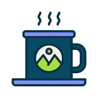 icono de taza para su sitio web, móvil, presentación y diseño de logotipo. vector