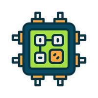 processor icon for your website, mobile, presentation, and logo design. vector