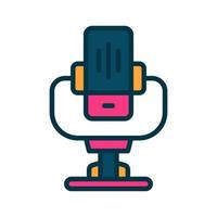 microphone icon for your website, mobile, presentation, and logo design. vector