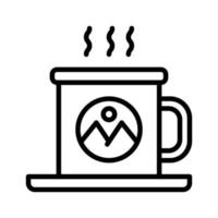 icono de taza para su sitio web, móvil, presentación y diseño de logotipo. vector