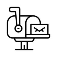 mailbox icon for your website, mobile, presentation, and logo design. vector