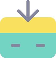 Receive money flat color ui icon. Electronic funds transaction. Incoming payment. Credit card. Simple filled element for mobile app. Colorful solid pictogram. Vector isolated RGB illustration