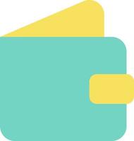 Open wallet flat color ui icon. Finance and banking. Payment and purchasing. Account deposit. Simple filled element for mobile app. Colorful solid pictogram. Vector isolated RGB illustration