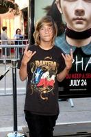 Jimmy Bennett arriving at the Orphan  LA Premiere at the Mann Village Theater  in Westwood  CA   on July 21 2009 2008 photo