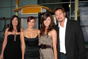 Pamela Serpe Briana Evigan Vanessa Lee Evigan  Greg Evigan arriving at the Sorority Row Premiere at the ArcLight Theaters in Los Angeles CA on September 3 20092009 photo