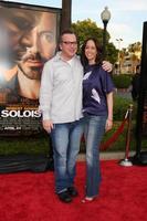 Tom Arnold  Fiance  arriving at the Soloist Premiere at Paramount Studios in Los Angeles  California on April 20 20092009 photo