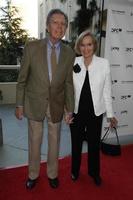 Jeffrey Hayden and wife Eva Marie Saint arriving at the Norman Jewison Tributeat LACMAApril 17 2009  Los Angeles California2009 photo