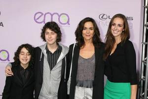 Alex  Nat Wolff Mother Polly Draper and cousin Jesse Draper  arriving at the Environmental Media Awards at the Ebell Theater in Los Angeles CA on November 13 20082008 photo