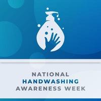 Happy Handwashing Awareness Week Celebration Vector Design Illustration for Background, Poster, Banner, Advertising, Greeting Card