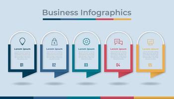 Timeline Infographics Business Data Visualization Process Chart. Abstract Diagram Graph with Steps, Options vector