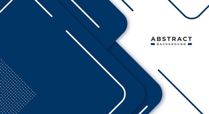 Abstract Blue Background Geometric Shape Paper Layers with Copy Space for Decorative web layout, Poster, Banner, Corporate Brochure and Seminar Template Design