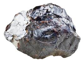 esfalerita marmatita, zinc blenda rock aislado foto