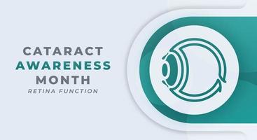 Happy Cataract Awareness Month Celebration Vector Design Illustration for Background, Poster, Banner, Advertising, Greeting Card