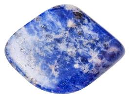 polished Sodalite mineral gem stone isolated photo