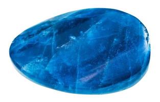 cabochon from kyanite mineral gem stone isolated photo