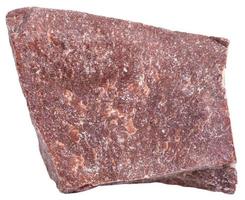 red marble stone isolated on white photo