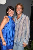 Lesli Kay  Shawn Christian arriving at the Style LA Runway Show at the Viceroy Hotel in Santa Monica CA on July 27 2009 2009 photo